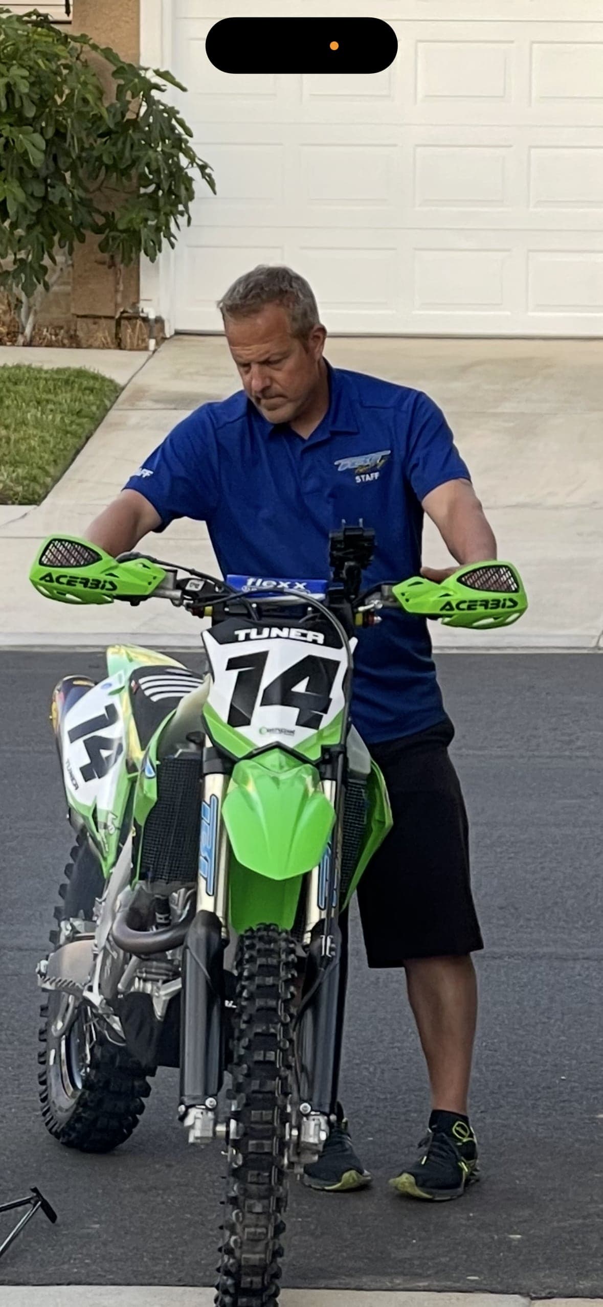 Travis Flateau with a TBT Racing dirt bike